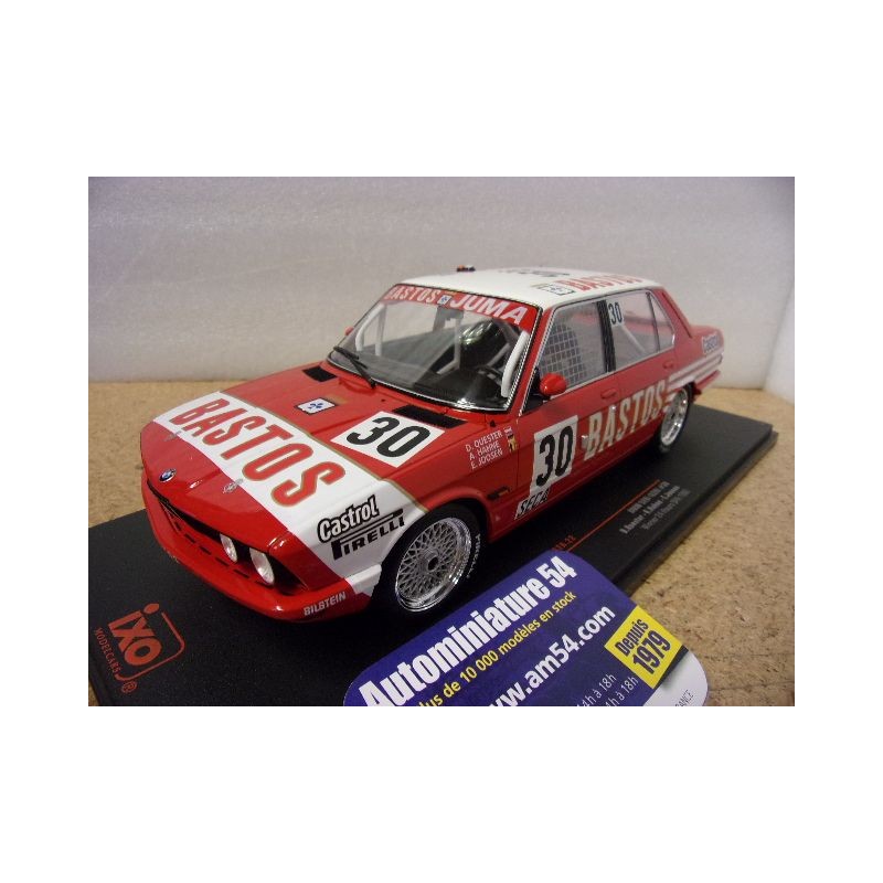 1982 BMW 528i E28 Bastos n°30 Quester - Hahne - Joosen 1st Winner 24 Heures SPA 18RMC182A Ixo Models