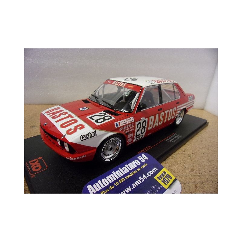 1982 BMW 528i E28 Bastos n°28 Guitteny - Bleynie 24 Heures SPA 18RMC182B Ixo Models