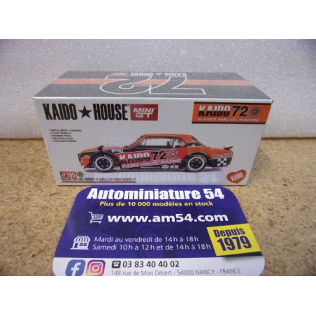 Nissan Skyline 2000 GT-R KPGC10 Kaido Racing V1 KHMG195 True Scale Miniatures MinGT