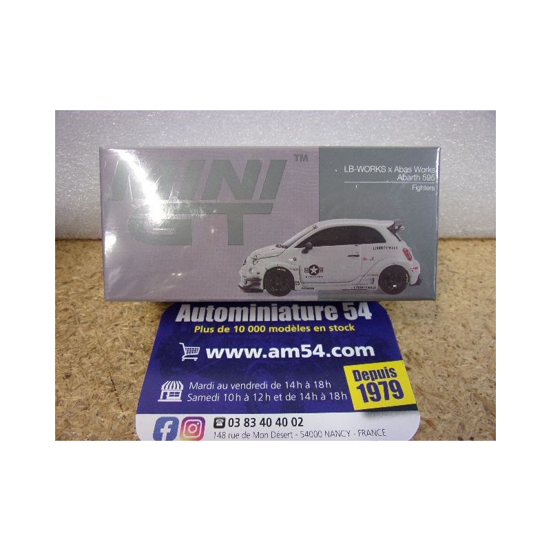 Fiat Abarth 595 x Abas Works LB Works Fighters MGT01064 True Scale Models Mini GT