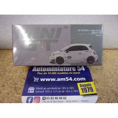 Fiat Abarth 595 x Abas Works LB Works Fighters MGT01064 True Scale Models Mini GT