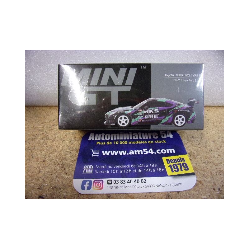 Toyota GR86 HKS Type R Tokyo 2022 Auto Salon MGT01005 True Scale Models Mini GT