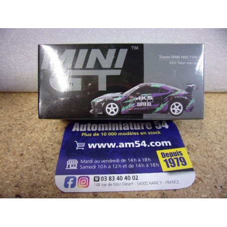 Toyota GR86 HKS Type R Tokyo 2022 Auto Salon MGT01005 True Scale Models Mini GT