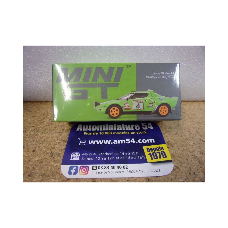 1979 Lancia Stratos HF n°4 Spanish Rally Champion MGT01050 True Scale Models Mini GT 1.64