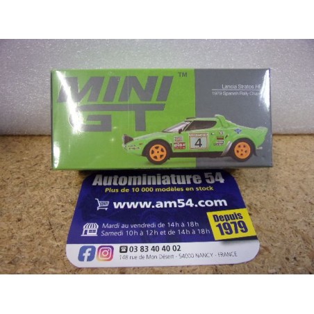 1979 Lancia Stratos HF n°4 Spanish Rally Champion MGT01050 True Scale Models Mini GT 1.64