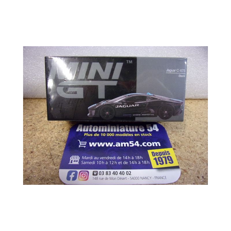 Jaguar C-X75 Black MGT01070 True Scale Models Mini GT