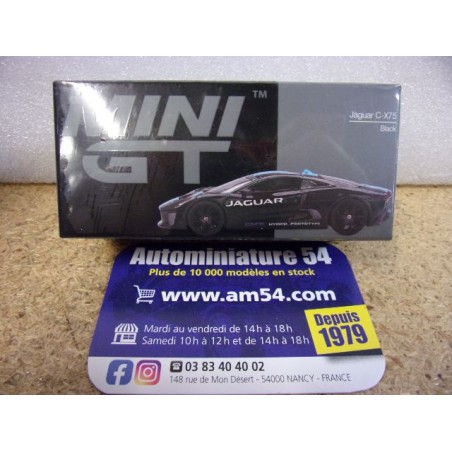 Jaguar C-X75 Black MGT01070 True Scale Models Mini GT