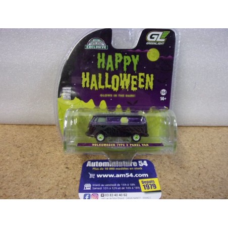 1964 Volkswagen Combi Type 1 Tolé Panel Van "Happy Halloween" 30556 Greenlight 1.64ième