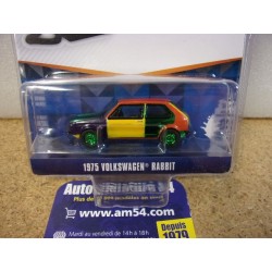 Volkswagen Golf Rabbit Arlequin 1975 Green Machine "V-Dub Club" 36120-E Greenlight 1.64ième