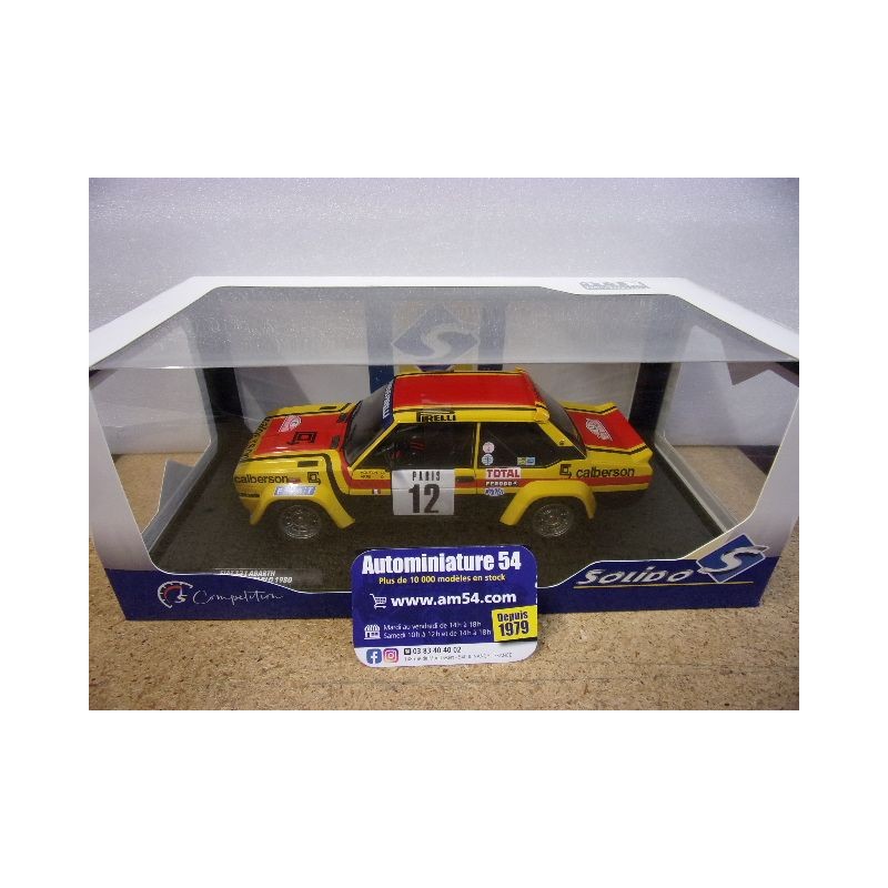 1980 Fiat 131 Abarth n°12 Moton - Arrii  Monte Carlo S1806007 Solido