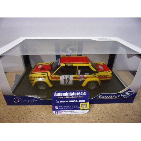 1980 Fiat 131 Abarth n°12 Moton - Arrii  Monte Carlo S1806007 Solido