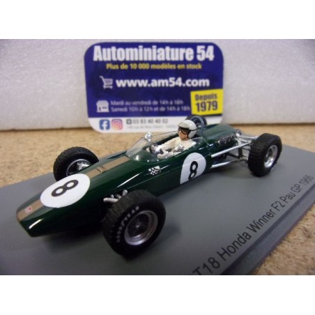 1966 Brabham BT18 Honda n°8 Jack Brabham 1st Winner Pau F2 GP F2004 Spark Model