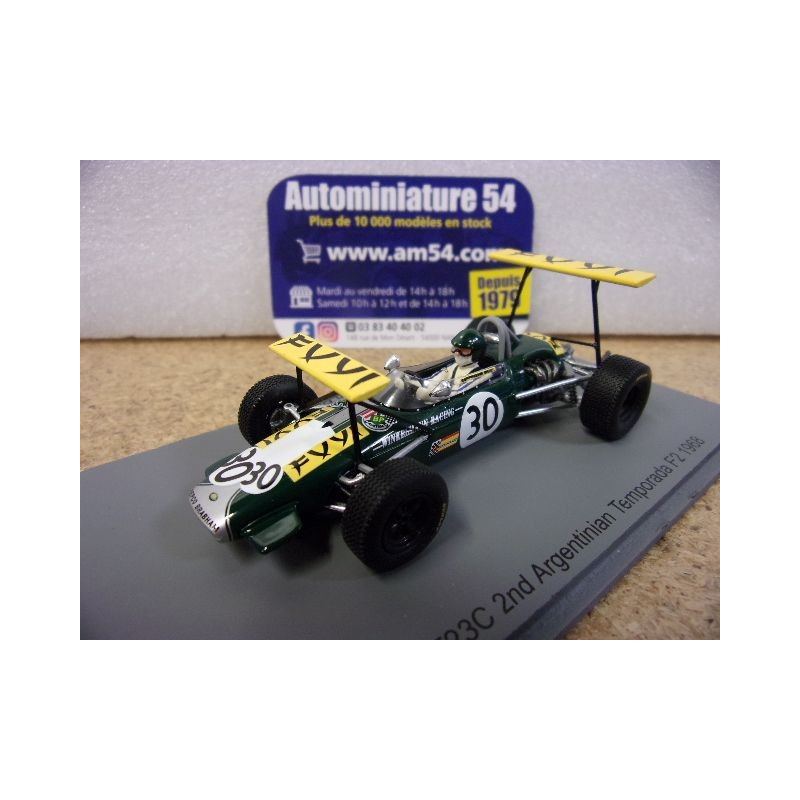 1968 Brabham BT23C n°30 Jochen Rindt 1st Winner Argentinian Temporada F2 GP F2002 Spark Model