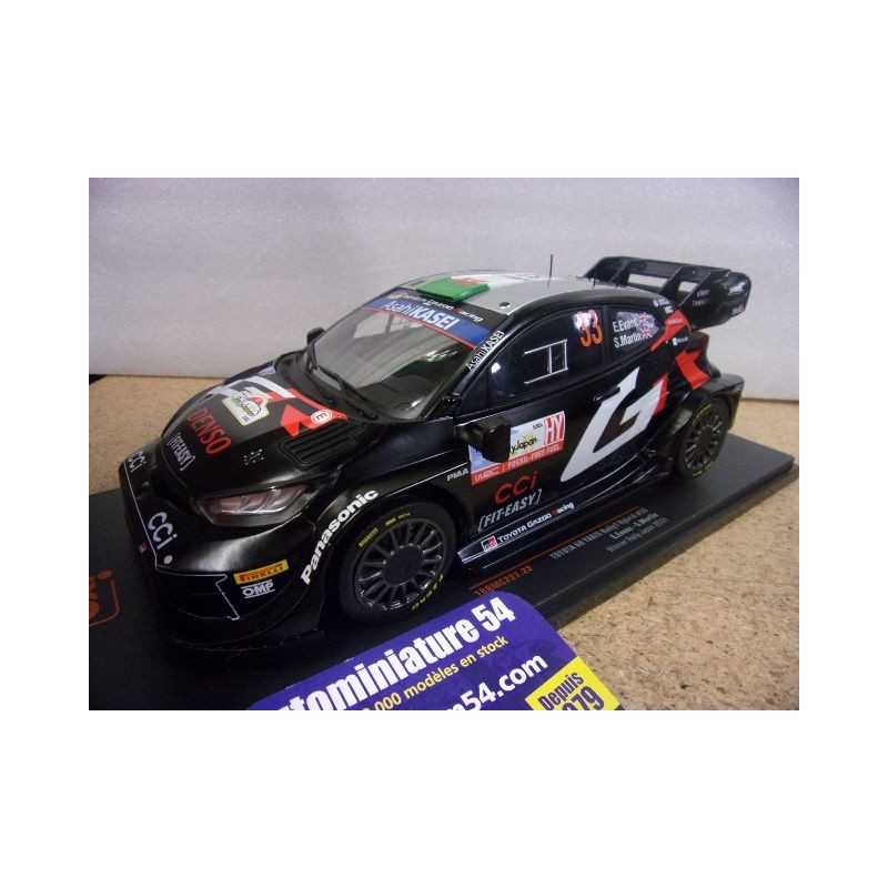 2025 Toyota GR Yaris Rally1 n°33 Evans - Martin 1st Winner Japan 18RMC227 Ixo Models