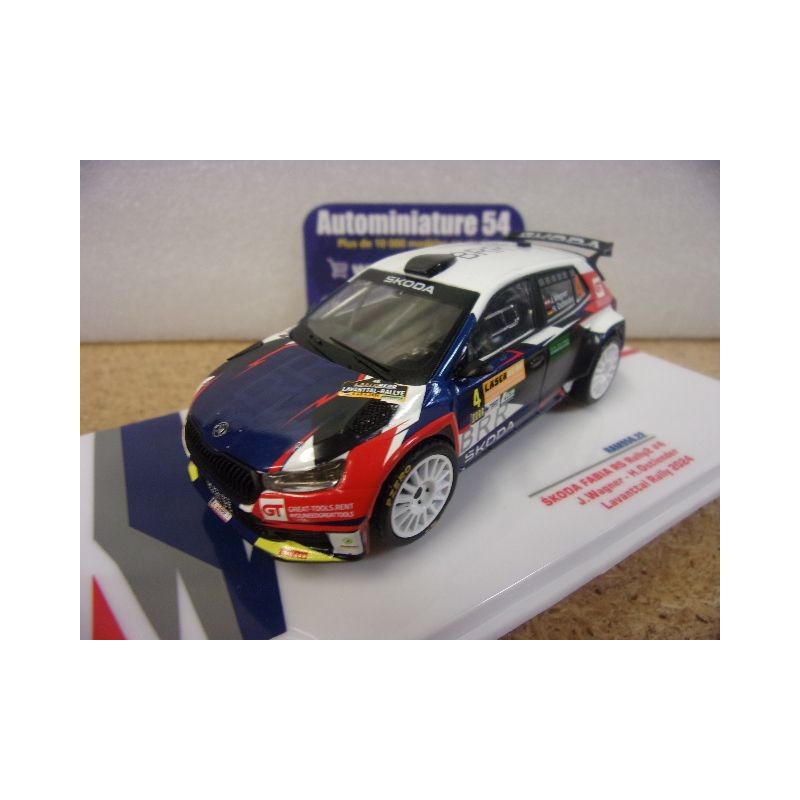 2024 Skoda Fabia Rally2 n°4 Wagner - Ostlender Lavanttal Rally RAM950 Ixo Models