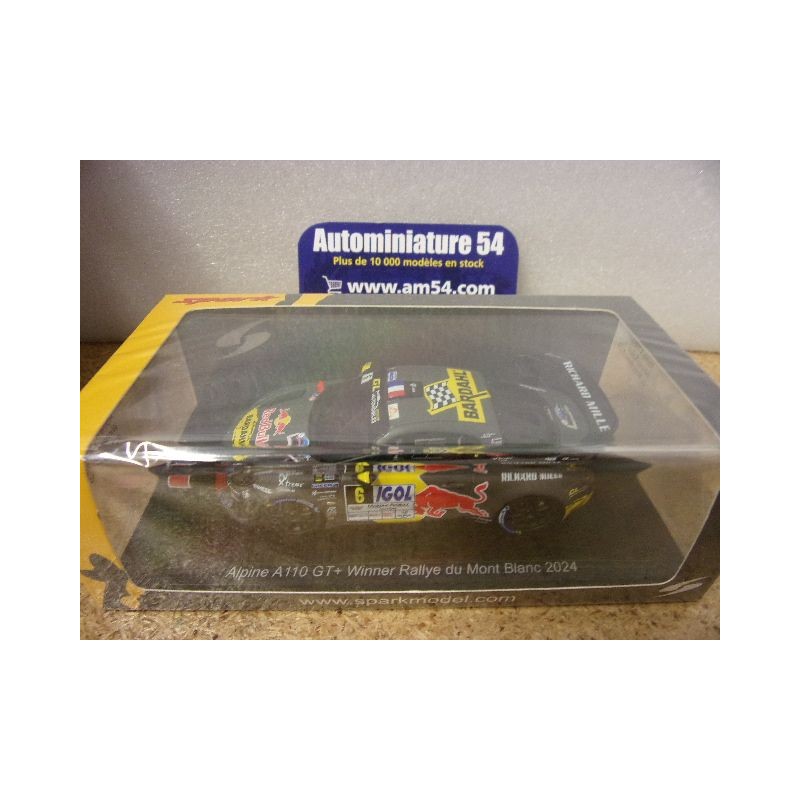 2024 Alpine A110 GT+ n°6 Loeb - Godey Mont Blanc SF328 Spark Model