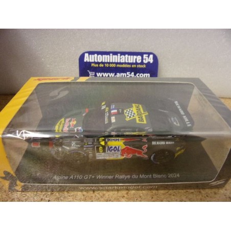 2024 Alpine A110 GT+ n°6 Loeb - Godey Mont Blanc SF328 Spark Model