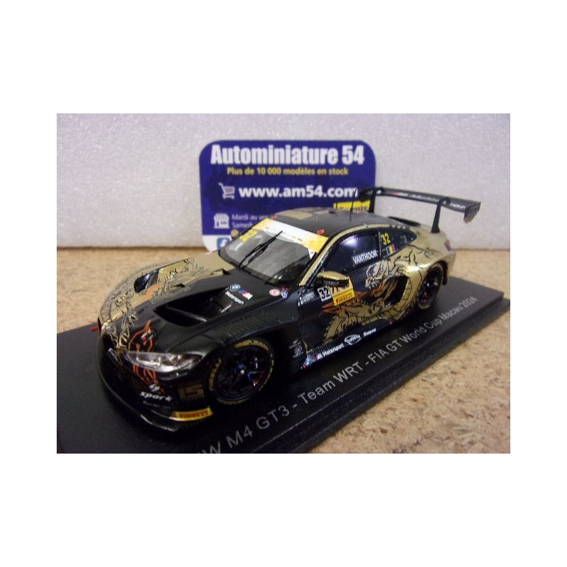 2024 BMW M4 GT3 Team WRT n°32 Dries Vanthoor FIA World Cup Macau SA298 Spark Model