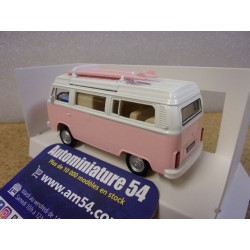 Volkswagen combi T2b Camper surf White - Pink 841102 Norev  Jet Car