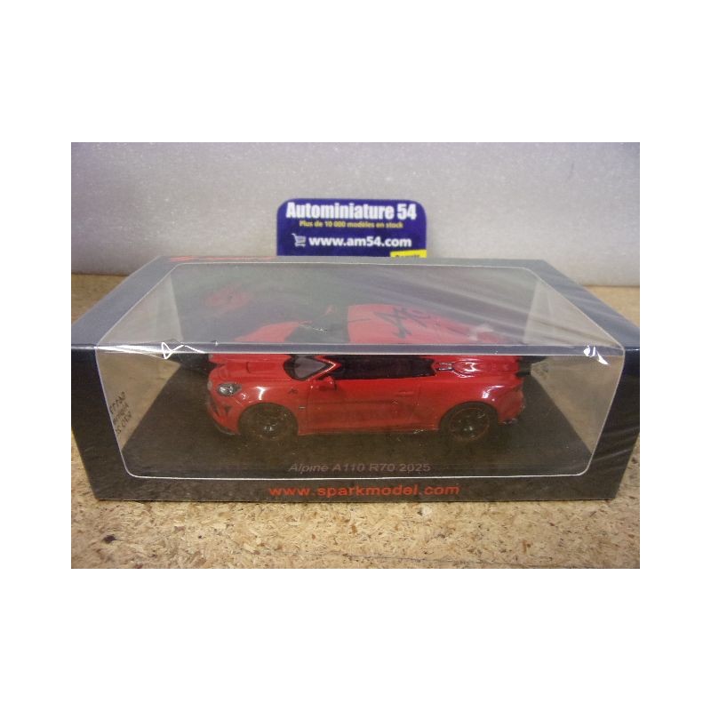 Alpine A110 R70 Red 2025 S6117 Spark Model