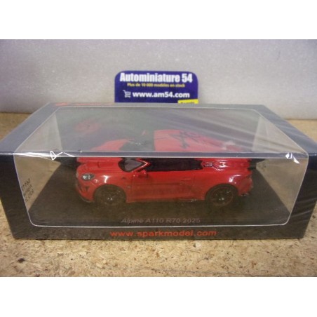 Alpine A110 R70 Red 2025 S6117 Spark Model