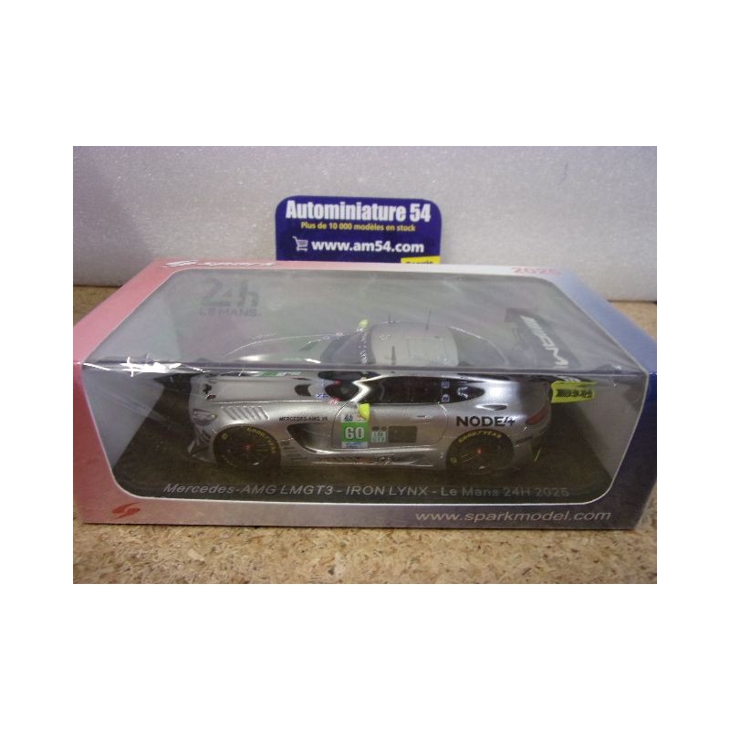 2025 Mercedes Benz AMG LMGT3 n°60 Gilbert - Hanafin - Rueda Le Mans S9296 Spark Model