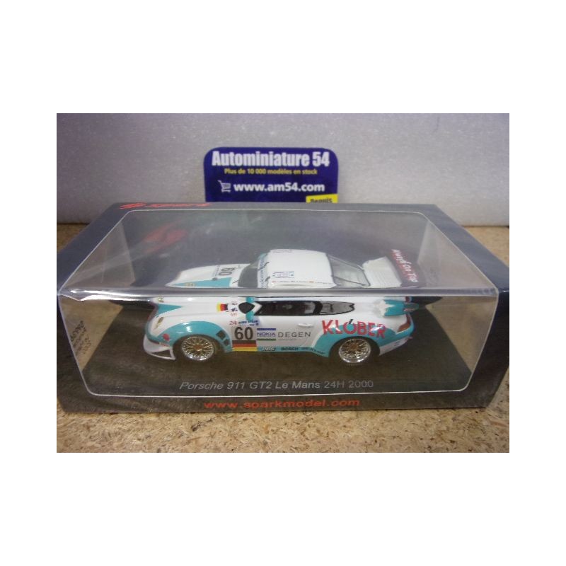 2000 Porsche 911-993 GT2 n°60 Von Gartzen - Slater - Kendall Le Mans S9936 Spark Model