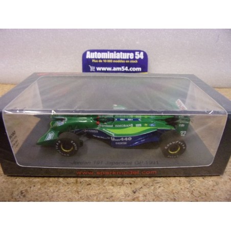 1991 Jordan 191 n°32 Alessandro Zanardi GP S8081 Spark Model