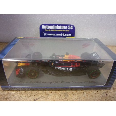 2024 Red Bull Honda RB20 n°1 Max Verstappen 1st winner Brazilian GP S9550 Spark Model
