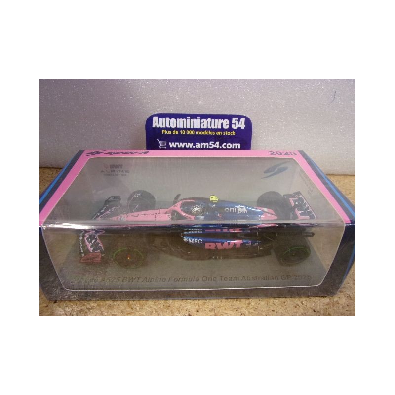 2025 Alpine BWT F1 Team A525 n°7 Jack Doohan GP S9585 Spark Model
