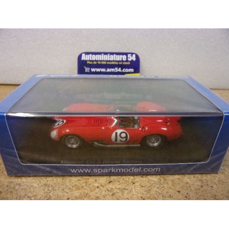 1957 Maserati 450S n°19 Fangio - Behra 1st winnerSebring 12H 43SE57 Spark Model