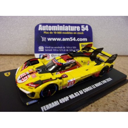 2024 Ferrari 499P AF Corse n°83 Kubica - Shwartzman - Ye Le Mans LS64007LM Look Smart 1/64