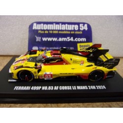 2024 Ferrari 499P AF Corse n°83 Kubica - Shwartzman - Ye Le Mans LS64007LM Look Smart 1/64