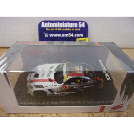 2024 Mercedes AMG GT3 Evo N°130 Engel 1st Winner World Cup Macau 64MC2024 Spark Model 1.64