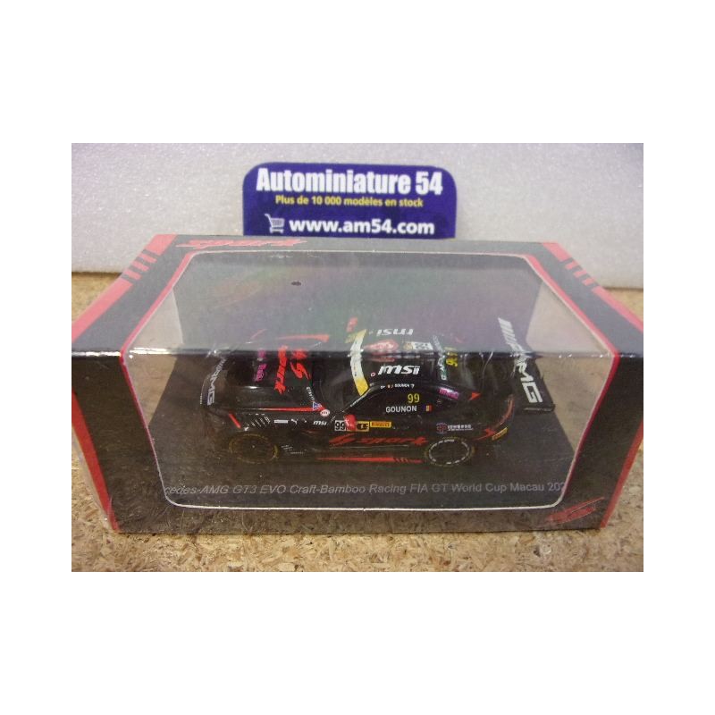2024 Mercedes AMG GT3 Evo N°99 Jules Gounon World Cup Macau 64S036 Spark Model 1.64