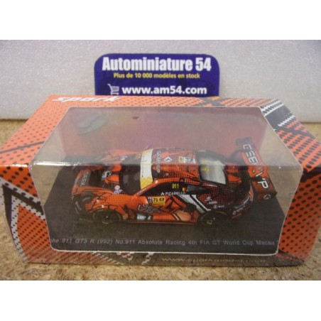 2024 Porsche 911 - 992 GT3 R N°911 Alessio Picariello World Cup Macau 64S037 Spark Model 1.64