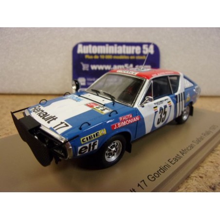 1975 Renault 17 Gordini n°35 Piot - De Alexandris Safari S6194 Spark Model