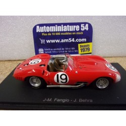 1957 Maserati 450S n°19 Fangio - Behra 1st winner Sebring 12H 43SE57 Spark Model