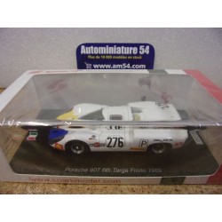 1969 Porsche 907 n°276 Koch - Dechent 6th Targa Florio SI039 Spark Model