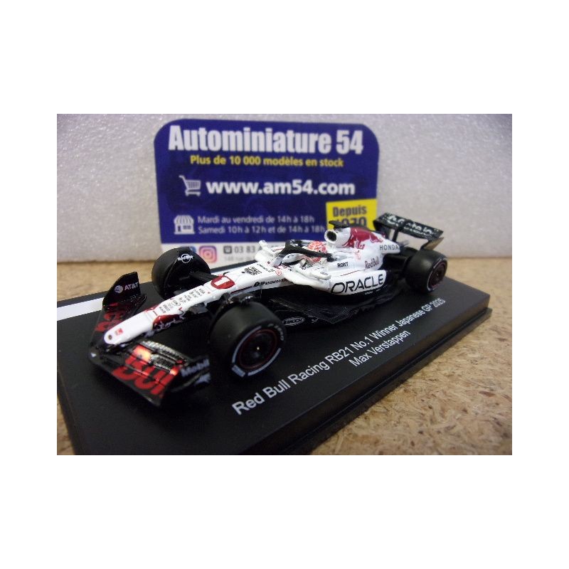 2025 RedBull RB21 n°1 Max Verstappen 1st winner Japanese GP Y441 Spark Model Sparky 1.64