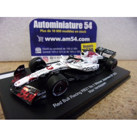 2025 RedBull RB21 n°1 Max Verstappen 1st winner Japanese GP Y441 Spark Model Sparky 1.64