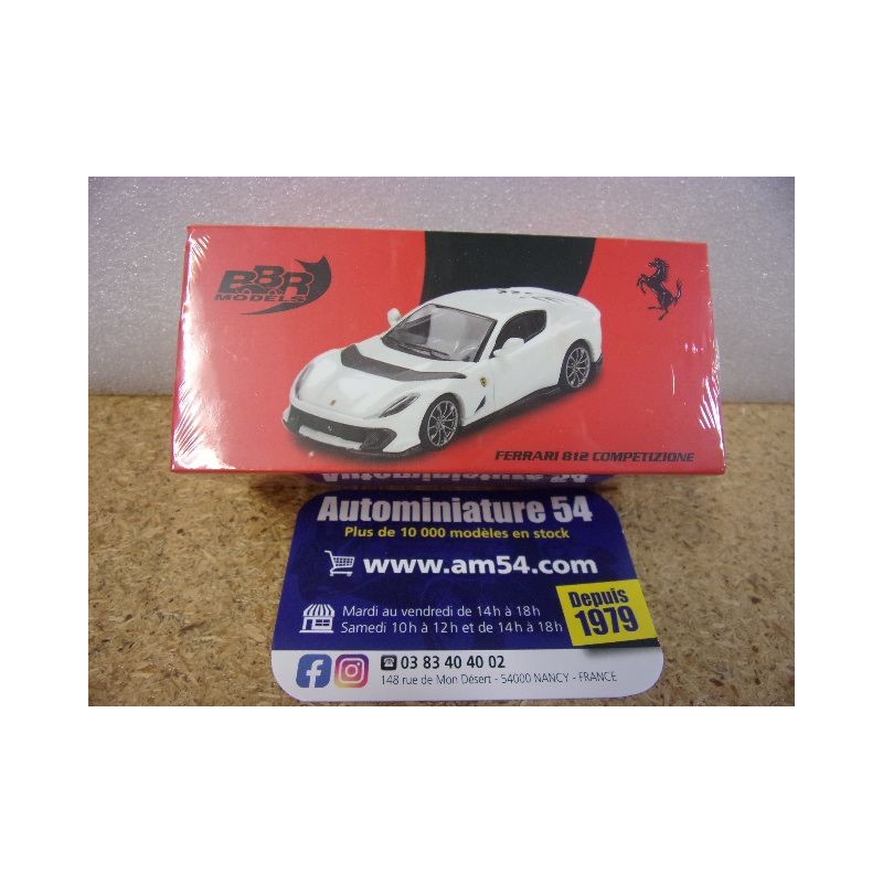 Ferrari 812 Competizione Bianco Avus BBRModels BBRFER64010 MiniGT 1/64