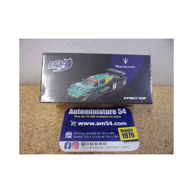 2008 Maserati MC12 n°1 Vitaphone Racing 1st Winner Spa 24H BBRDIE6421 BBRModels 1/64