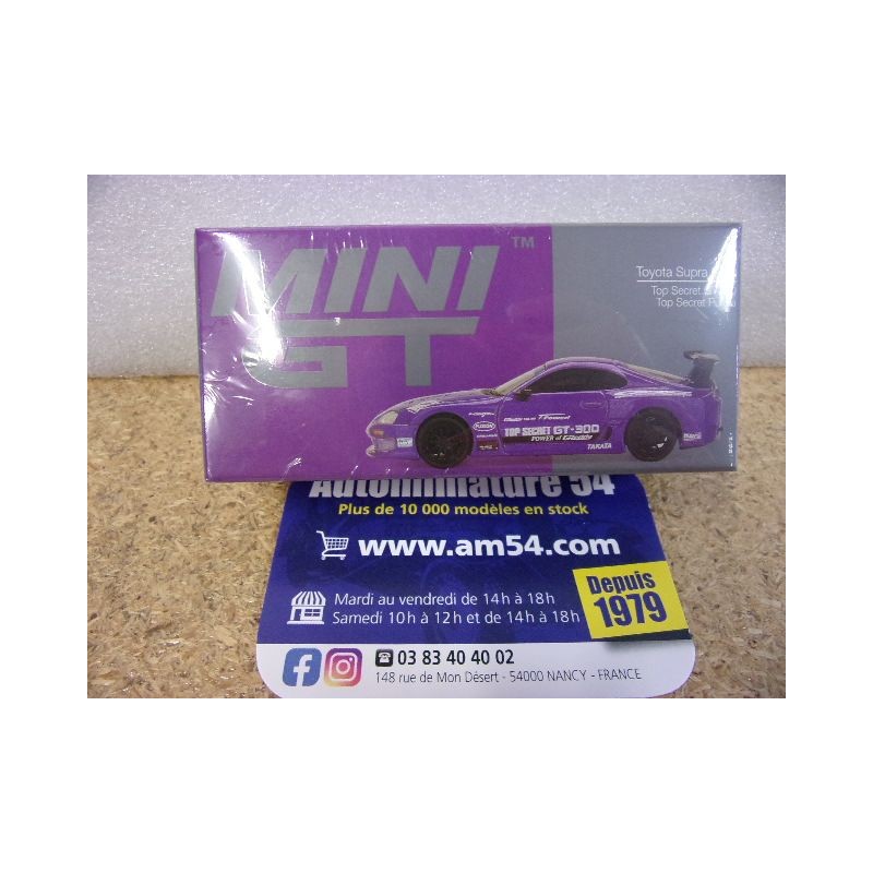 Toyota Supra A80 Top Secret Purple MGT01067 True Scale Models Mini GT