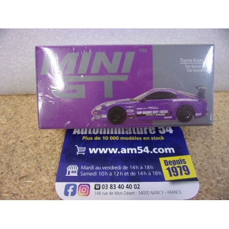 Toyota Supra A80 Top Secret Purple MGT01067 True Scale Models Mini GT