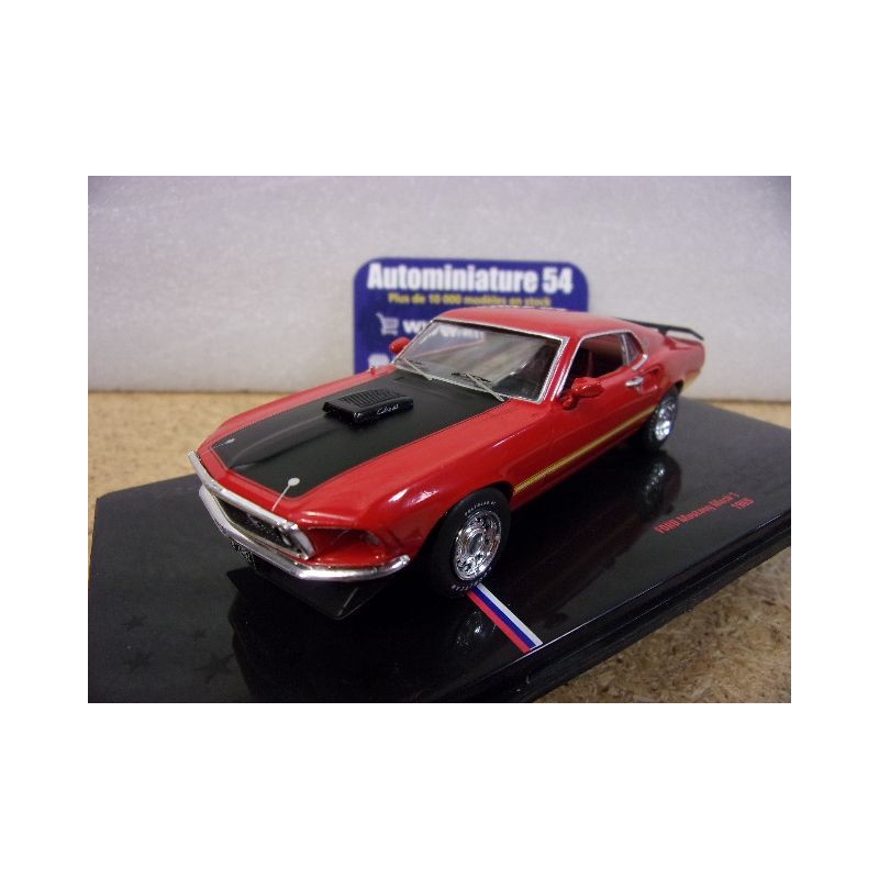 Ford Mustang Mach 1 red 1969 U43RDC003 Ixo Models