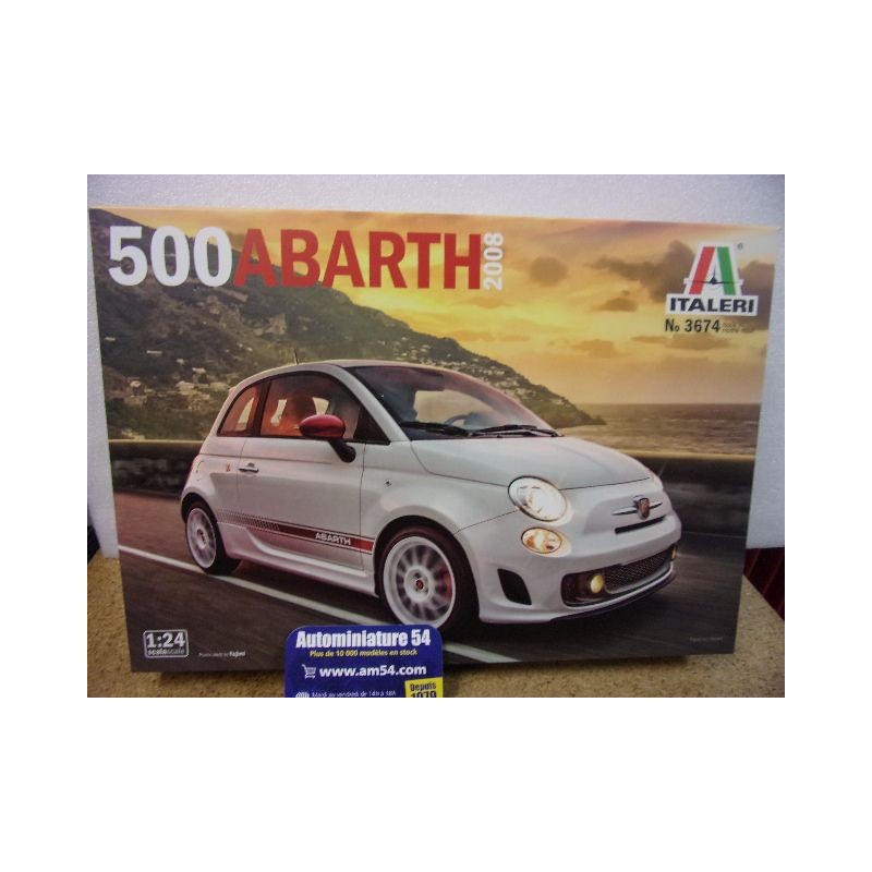 Fiat 500 Abarth 2008 n°3674 Italeri by Fujimi Maquette