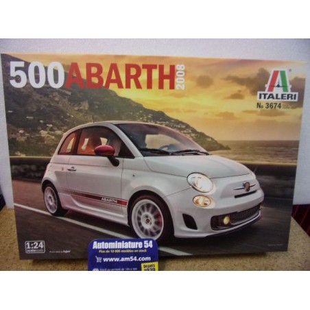 Fiat 500 Abarth 2008 n°3674 Italeri by Fujimi Maquette