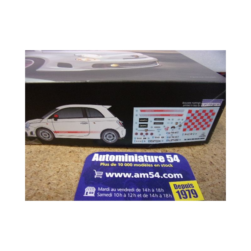 Italeri 1:24 – Kit Maquette Fiat 500 Abarth (2008) à Monter, 15,2 Cm, Niveau 3, Notice Couleur Incluse