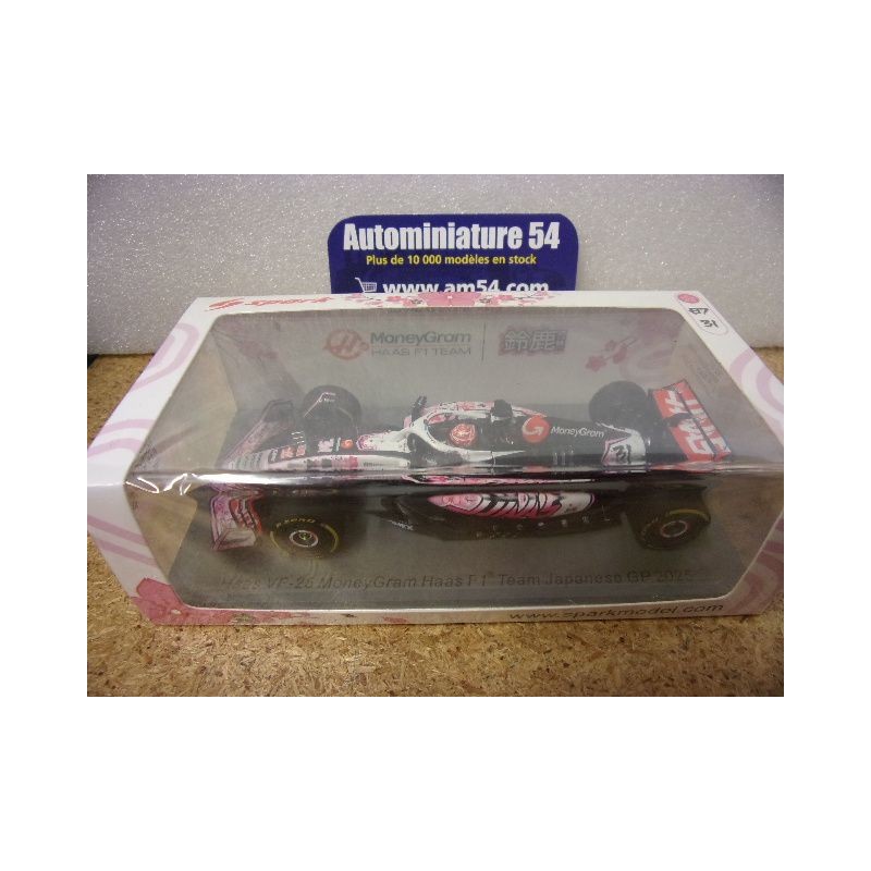 2025 MoneyGram Haas VF25 n°31 Esteban Ocon Japanese GP S9592 Spark Model